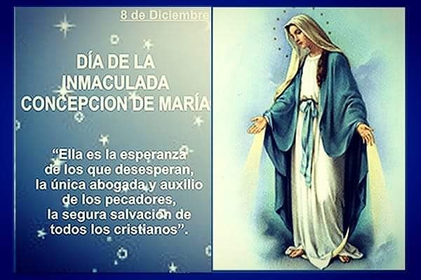 Radio Sudamericana on X: "⛪✝ #Hoy 8 de Diciembre, se conmemora el "Día de  la Inmaculada Concepción de la Virgen María"
</p>
				</div>
				</div>
		<div class=